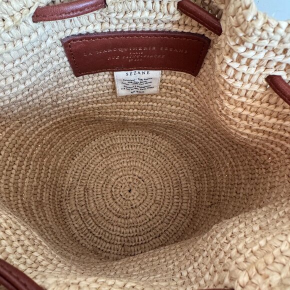 Sezane Mini Farrow Raffia bag - Picture 9 of 12